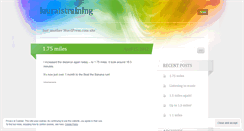 Desktop Screenshot of lauraistraining.wordpress.com