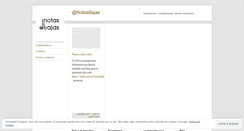 Desktop Screenshot of notasbajas.wordpress.com
