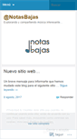Mobile Screenshot of notasbajas.wordpress.com