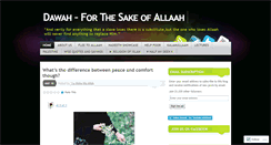 Desktop Screenshot of dawahblog.wordpress.com