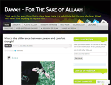 Tablet Screenshot of dawahblog.wordpress.com