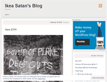 Tablet Screenshot of ikeasatan.wordpress.com