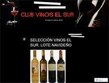 Tablet Screenshot of clubvinoselsur.wordpress.com