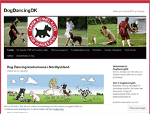 Tablet Screenshot of dogdancingdk.wordpress.com