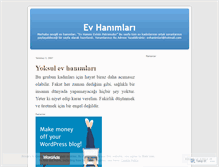 Tablet Screenshot of evhanimlari.wordpress.com