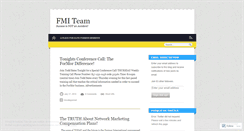 Desktop Screenshot of fmiteam.wordpress.com