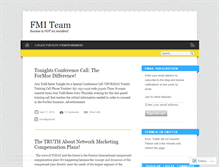 Tablet Screenshot of fmiteam.wordpress.com