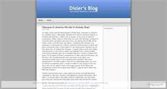 Desktop Screenshot of disler.wordpress.com