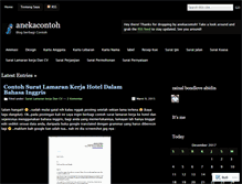 Tablet Screenshot of anekacontoh.wordpress.com