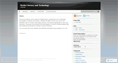 Desktop Screenshot of medialiteracytech.wordpress.com