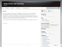 Tablet Screenshot of medialiteracytech.wordpress.com