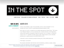 Tablet Screenshot of inthespotbacau.wordpress.com