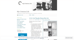 Desktop Screenshot of mycriterionlife.wordpress.com
