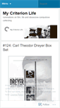 Mobile Screenshot of mycriterionlife.wordpress.com