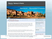Tablet Screenshot of moroccogatewaytodreams.wordpress.com