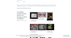 Desktop Screenshot of leedsrollerdollsartauction.wordpress.com