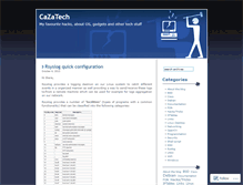 Tablet Screenshot of cazatech.wordpress.com