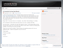 Tablet Screenshot of aformerlyfatguy.wordpress.com