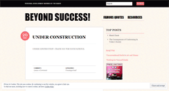 Desktop Screenshot of beyondsuccess.wordpress.com