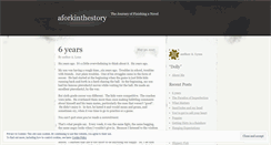 Desktop Screenshot of aforkinthestory.wordpress.com