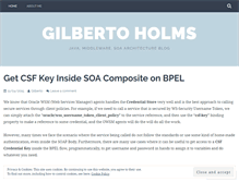 Tablet Screenshot of gibaholms.wordpress.com