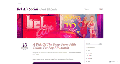 Desktop Screenshot of belairsocial.wordpress.com