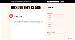 Desktop Screenshot of absolutelyclare.wordpress.com