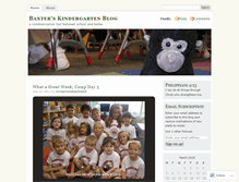 Tablet Screenshot of baxterskindergarten.wordpress.com