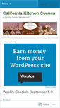 Mobile Screenshot of californiakitchencuenca.wordpress.com