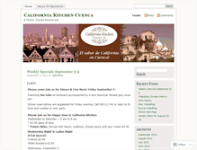 Tablet Screenshot of californiakitchencuenca.wordpress.com