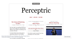 Desktop Screenshot of perceptric.wordpress.com