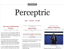 Tablet Screenshot of perceptric.wordpress.com