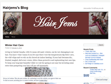 Tablet Screenshot of hairjems.wordpress.com