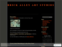 Tablet Screenshot of brickalley.wordpress.com