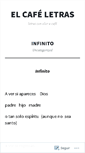 Mobile Screenshot of cafeletras.wordpress.com