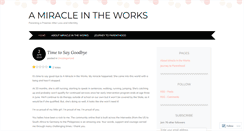 Desktop Screenshot of amiracleintheworks.wordpress.com