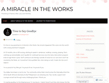 Tablet Screenshot of amiracleintheworks.wordpress.com