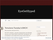 Tablet Screenshot of eyegethyped.wordpress.com