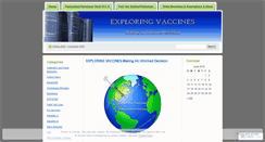 Desktop Screenshot of explorevaccines.wordpress.com