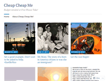 Tablet Screenshot of cheapcheapme.wordpress.com