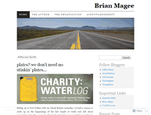 Tablet Screenshot of brianmagee.wordpress.com