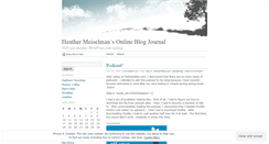 Desktop Screenshot of heathermeiselman.wordpress.com