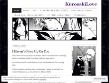 Tablet Screenshot of kurosakilove.wordpress.com