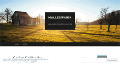 Desktop Screenshot of malleswarik.wordpress.com