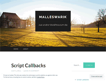 Tablet Screenshot of malleswarik.wordpress.com