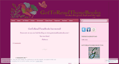 Desktop Screenshot of gottoreadthosebooks.wordpress.com