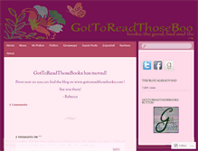 Tablet Screenshot of gottoreadthosebooks.wordpress.com