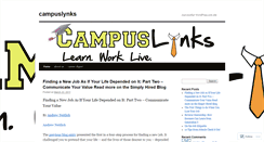 Desktop Screenshot of campuslynks.wordpress.com
