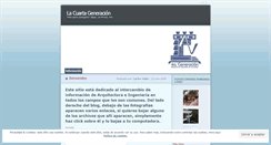 Desktop Screenshot of lacuartageneracion.wordpress.com