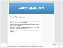 Tablet Screenshot of magazinvinurionline.wordpress.com